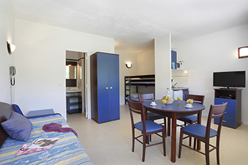 Résidence Le Domaine de Chames - Vallon Pont d'Arc - Vacancéole - Studio 4 personnes - Lit gigogne